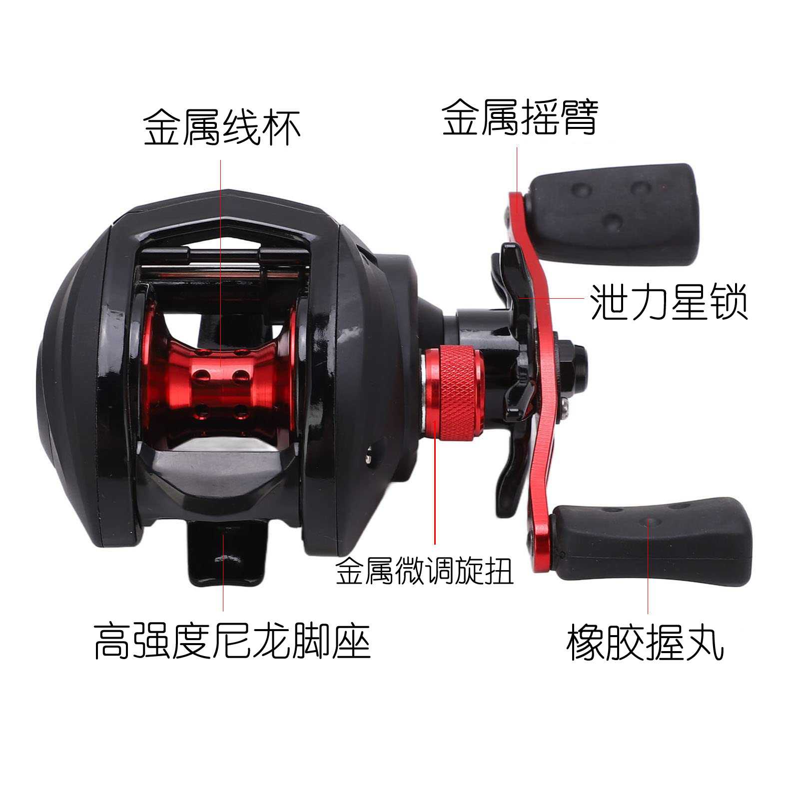 新款直销跨境爆款远投水滴轮BMAX3路亚渔轮翘嘴马口渔线轮金属8