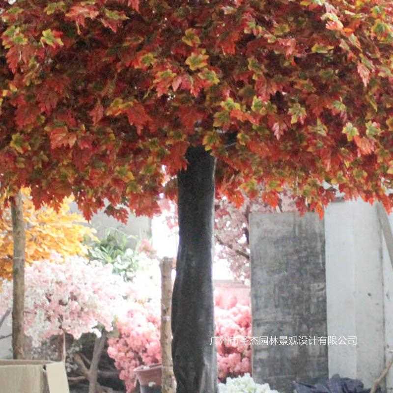新款直销仿真枫树大型商场酒店许愿树装饰仿真景观树玻璃钢假树可