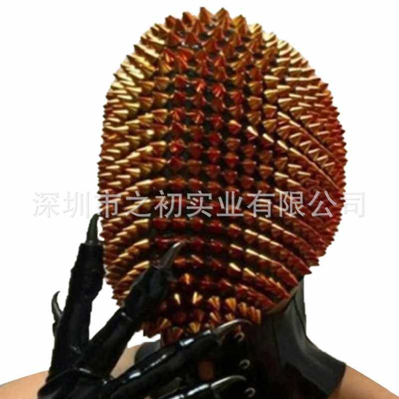 新款直销亚马逊爆款万圣节化装舞会面具钉子铆钉头套恐怖搞怪道具,家居饰品,3D模型摆件,淘宝优惠券,粉丝福利购,淘宝优惠卷