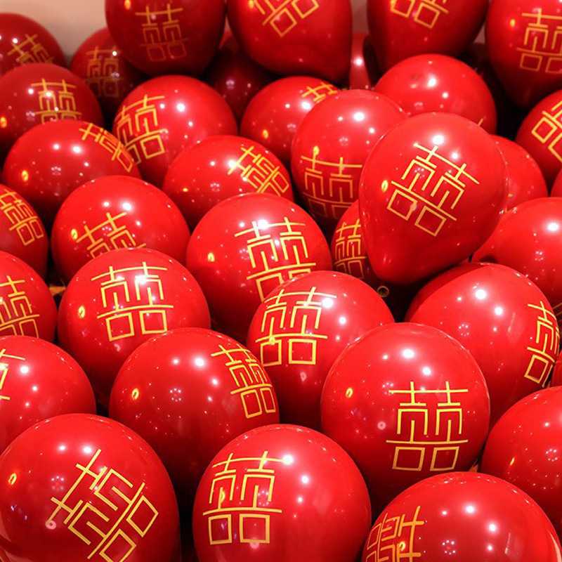 新款直销气球结婚网红双层加厚婚庆场景布置装饰浪漫婚房汽球婚礼