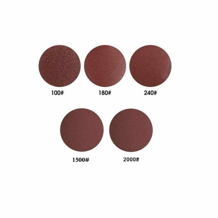 新款直销1寸植绒砂纸片25MM圆盘砂纸100件/自粘式砂盘/拉绒片/背