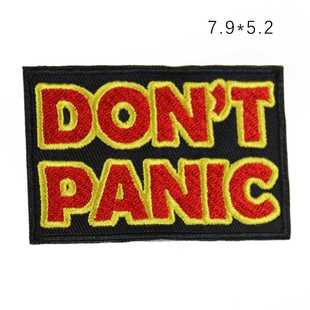 儿童服装 彩色字母布贴个性 辅料英文背 直销高端烧边刺绣花章 新款