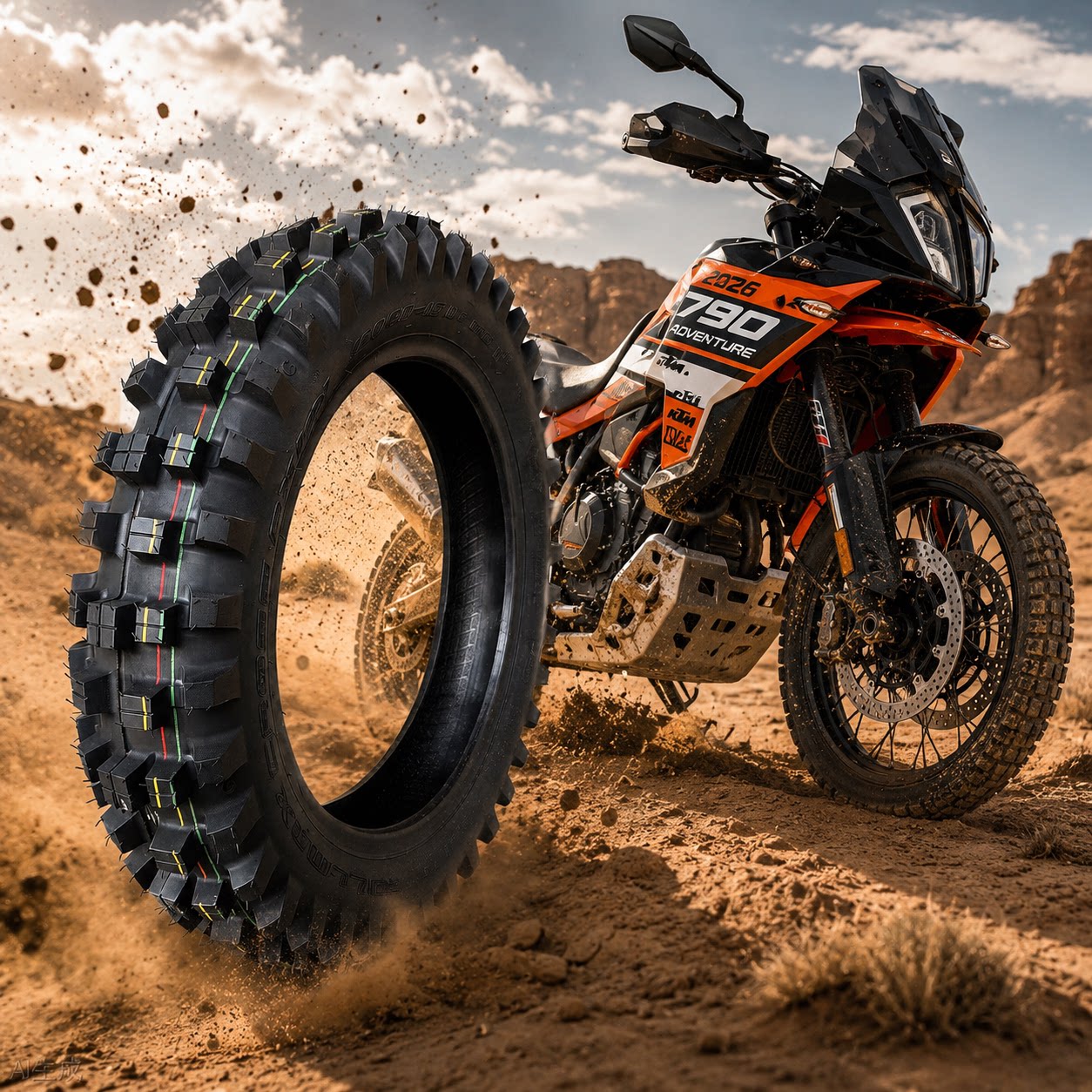 适用于KTM790 1290ADV纽迈斯摩托车轮胎外胎深齿胎越野拉力轮胎