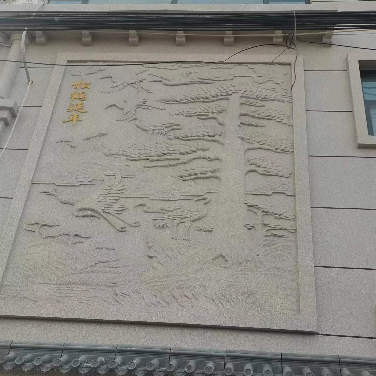 eps外墙装饰浮雕画泡沫板雕花仿砂岩墙面山花角花门头背景墙壁画图片