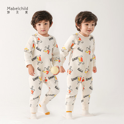 mabelchild秋冬季家居服连体衣