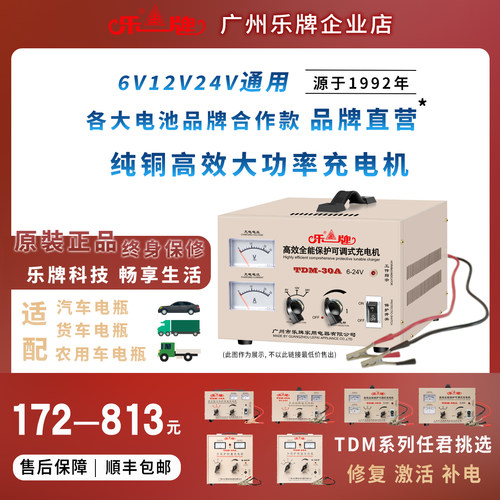 纯铜汽车电瓶充电器12v24v充电机