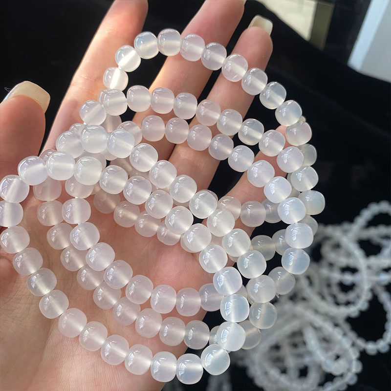 天然水晶冰种荔枝冻手串清新少女手链百搭饰品礼物