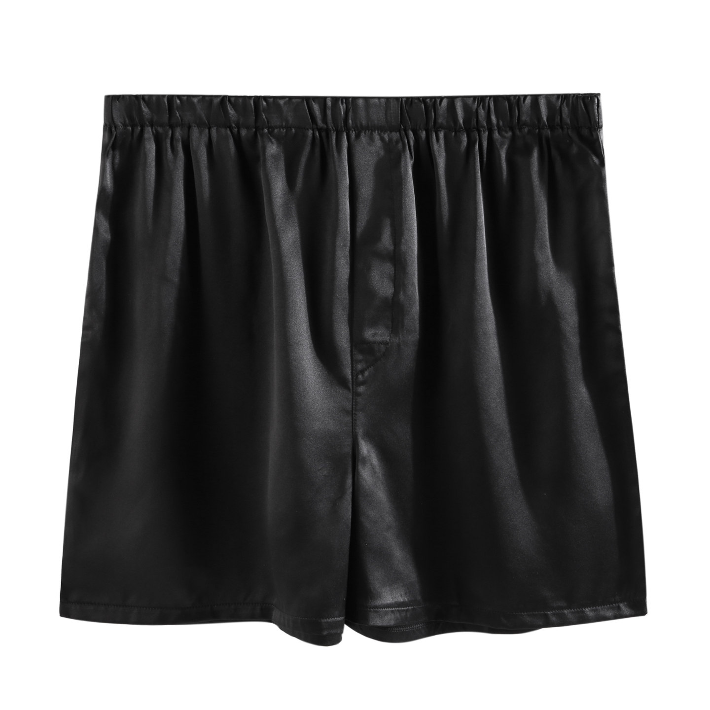 thumbnail for 100% mulberry silk men's shorts, silk breathable, loose boxer arrow pants, plus size summer thin home pajama pants