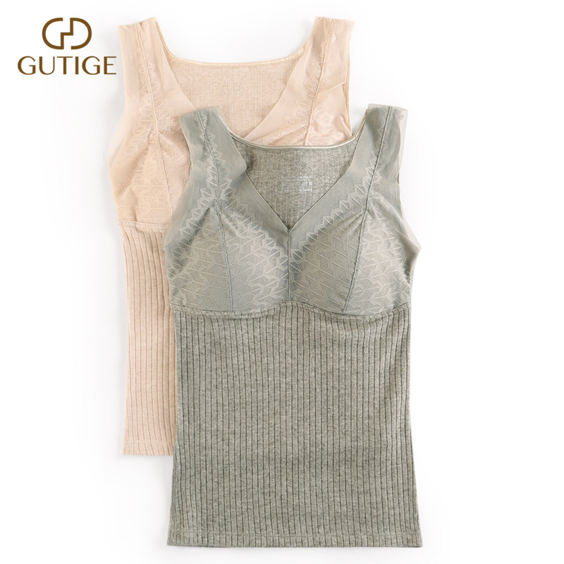 秋冬保暖背心女士吊带外穿内搭打底衫带胸垫磨毛蕾丝修身紧身上衣,女士内衣/男士内衣/家居服,保暖背心,淘宝优惠券,粉丝福利购,淘宝优惠卷