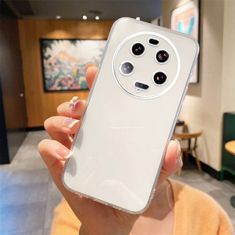 UFT适用小米13至尊版直边相框小米13手机壳13pro透明硅胶13ultra保护套超薄软边防摔镜头全包男女新款个性简
