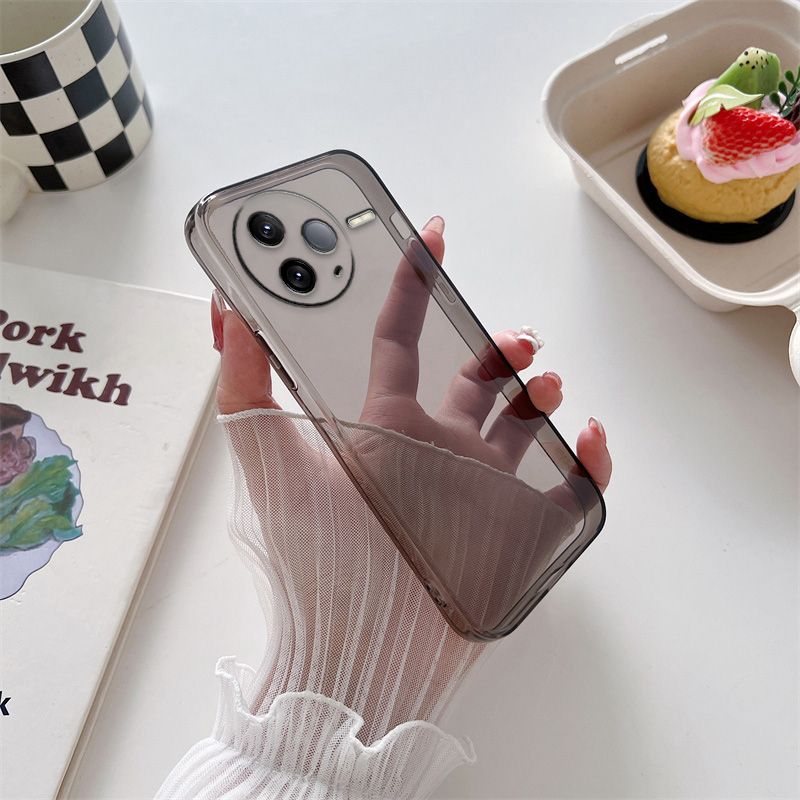 UFT适用红米K80直边相框手机壳Redmi K80硅胶保护套超薄软边透明四角加厚防摔镜头全包男女新款个性简约创意