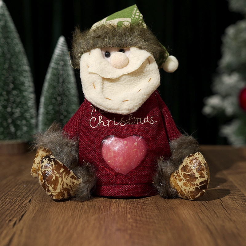 圣诞节苹果送女友礼物袋高级感糖果盒子包装礼品平安夜儿童小礼物