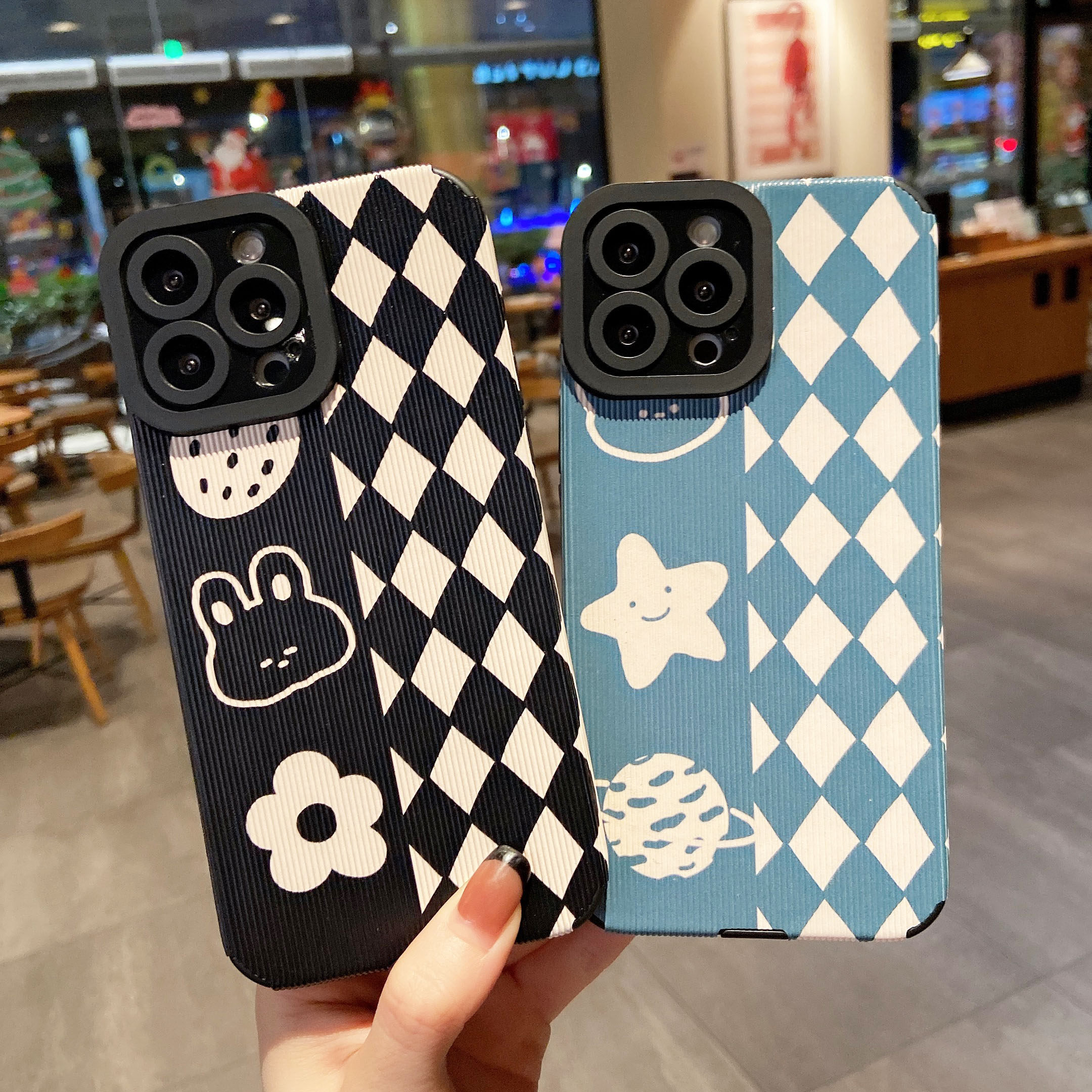 苹果13瞳眼贴皮手机壳格子潮流适用iPhone 6/7/8/x/xs/11/12/Pro壳MAX可爱日韩男女款卡通全包边保护套怎么样,好用不?