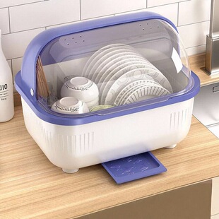 厨房碗筷收纳盒家用碗柜筷子盘子碗碟收纳架餐具置物架沥水碗盘架