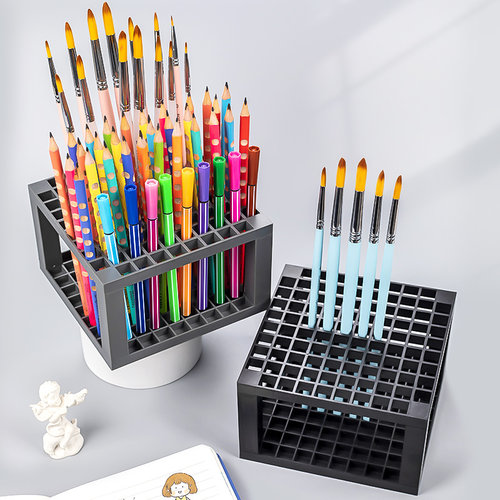柏伦斯画笔笔架白色固定笔夹插座