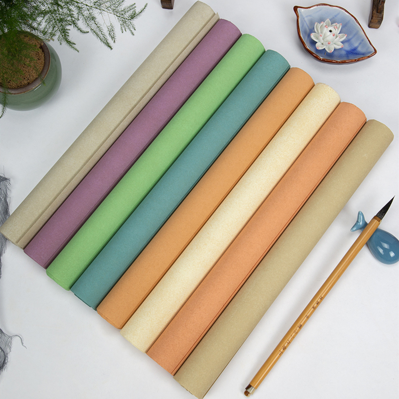 贡玉宣四尺蜡染宣纸书法专用纸国展投稿书法比赛用纸6尺整张宣纸