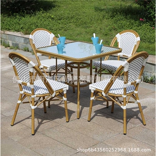 新款直销室外花园桌椅户外桌椅阳台休闲桌椅小户型咖啡厅奶茶店编