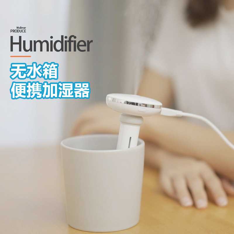新款直销usb加湿器矿泉瓶无水箱办公室桌面大雾量家用车载空气补