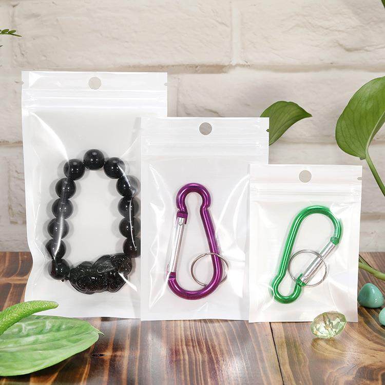 新款直销珠光膜阴阳骨袋 自封袋 半透明塑料袋 手机壳包装袋 胶袋