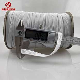 新款 12mm扁橡筋黑白色跑马弹性带 直销走马松紧高弹力3