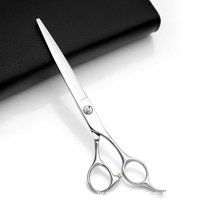 新款直销外贸7寸平剪理发剪刀7寸直剪美发剪刀发型师剪刀