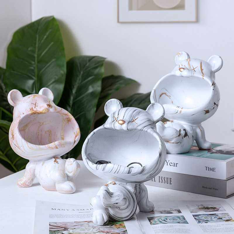 新款直销暴力熊门口玄光进门鞋柜钥匙收纳摆件创意客厅茶几卧室家,收纳整理,钥匙收纳盒,淘宝优惠券,粉丝福利购,淘宝优惠卷