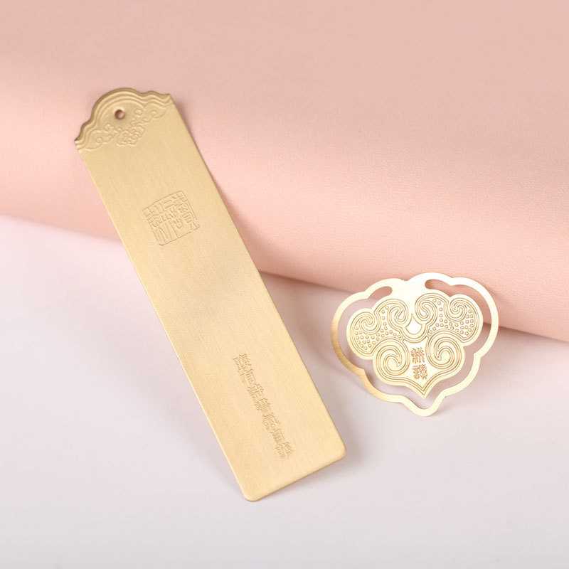 新款直销耕读黄铜金属书签定制diy精美创意书签古典中国风学生用