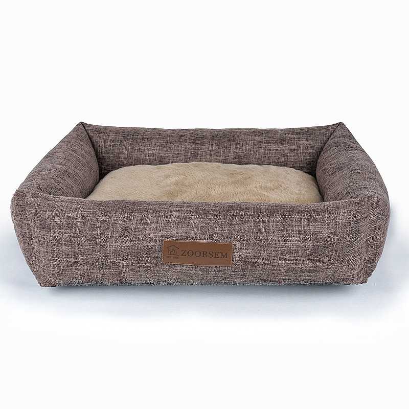 新款直销保暖跨境仿麻布艺方形猫窝宠物窝狗窝狗屋宠物用品宠物屋