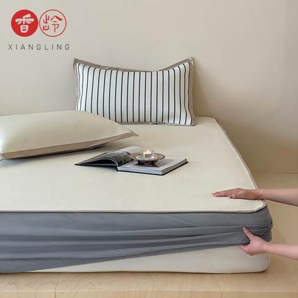 新款直销轻奢A类冰藤凉席夏季空调凉席三件套折叠机洗1.5/1.8床凉