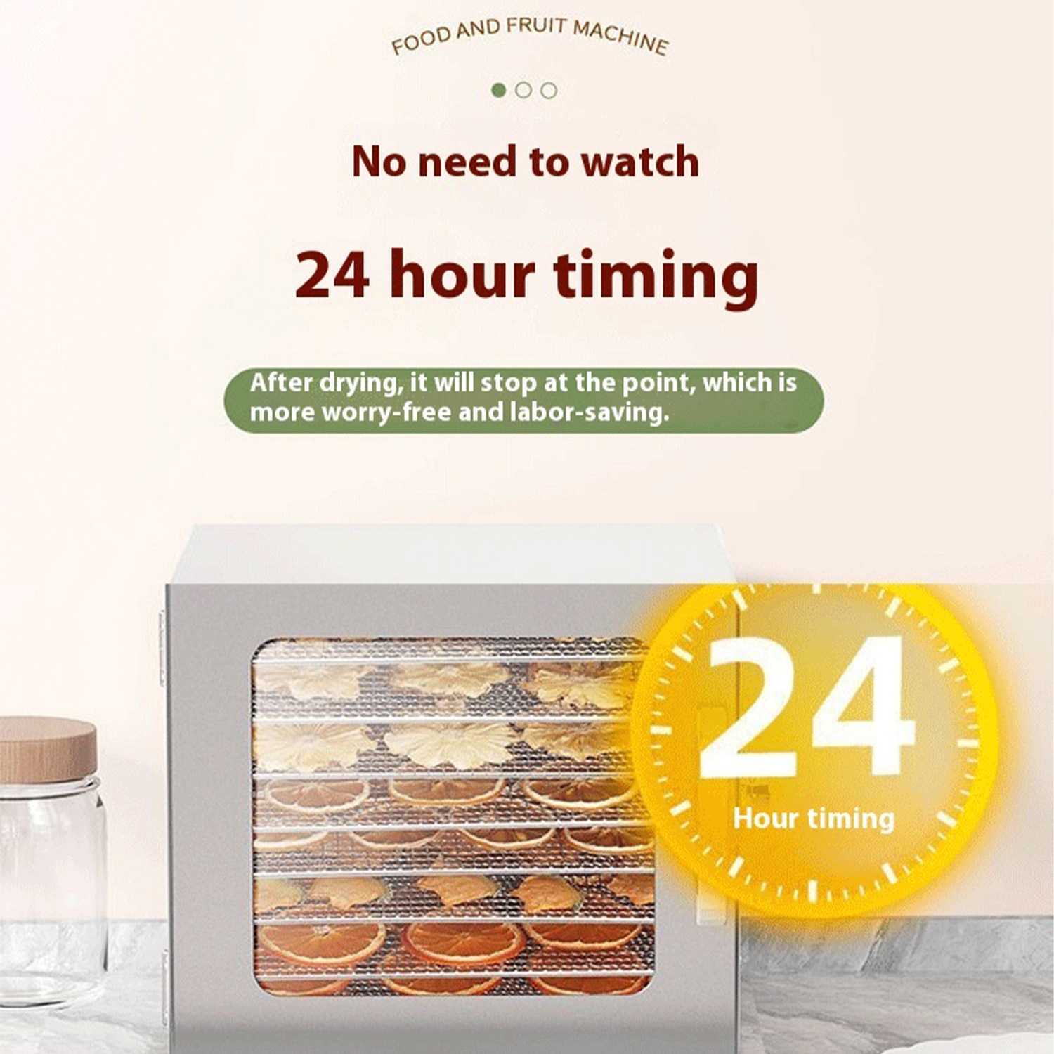 新款直销干果机果蔬食品烘干机家用肉干宠物食品脱水空气干燥机11