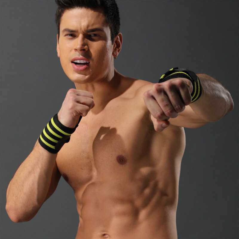 新款直销健身护腕男运动护具助力带卧推女护手腕扭伤力量训练弹力