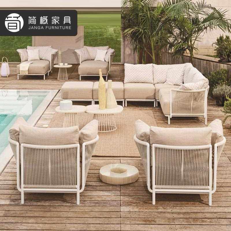 新款直销北欧户外藤编藤椅沙发休闲庭院组合露台设计师花园别墅室,住宅家具,户外沙发,淘宝优惠券,粉丝福利购,淘宝优惠卷