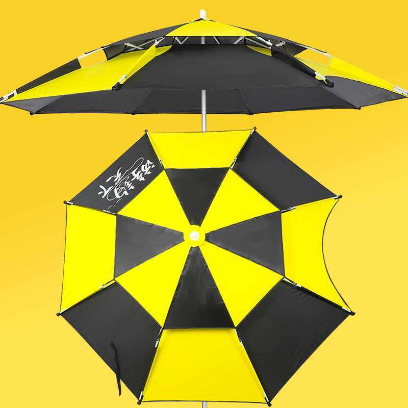 新款直销万向钓鱼伞遮雨防晒折叠便携大钓伞加厚户外遮阳垂钓渔伞