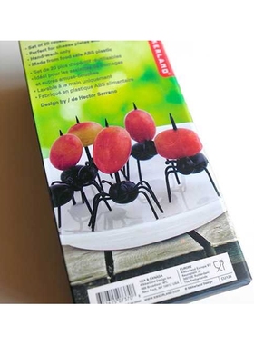 新款直销新品。。派对系列蚂蚁牙签勤劳的马蚁水果叉一盒12只叉子