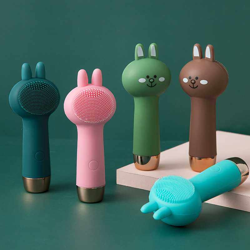 新款直销电动卡通兔子超声波洗脸仪洁面仪神器毛孔清洁器去黑头女,婴童洗护,乳牙刷/训练牙刷/护齿牙刷,淘宝优惠券,粉丝福利购,淘宝优惠卷