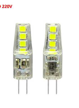 新款直销g4 led玉米灯2835灯珠AC/DC12V220V 2W三色变光插脚LED光