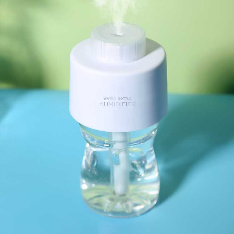 新款直销USB迷你矿泉水瓶瓶盖加湿器香薰雾化器 办公家居礼品加湿