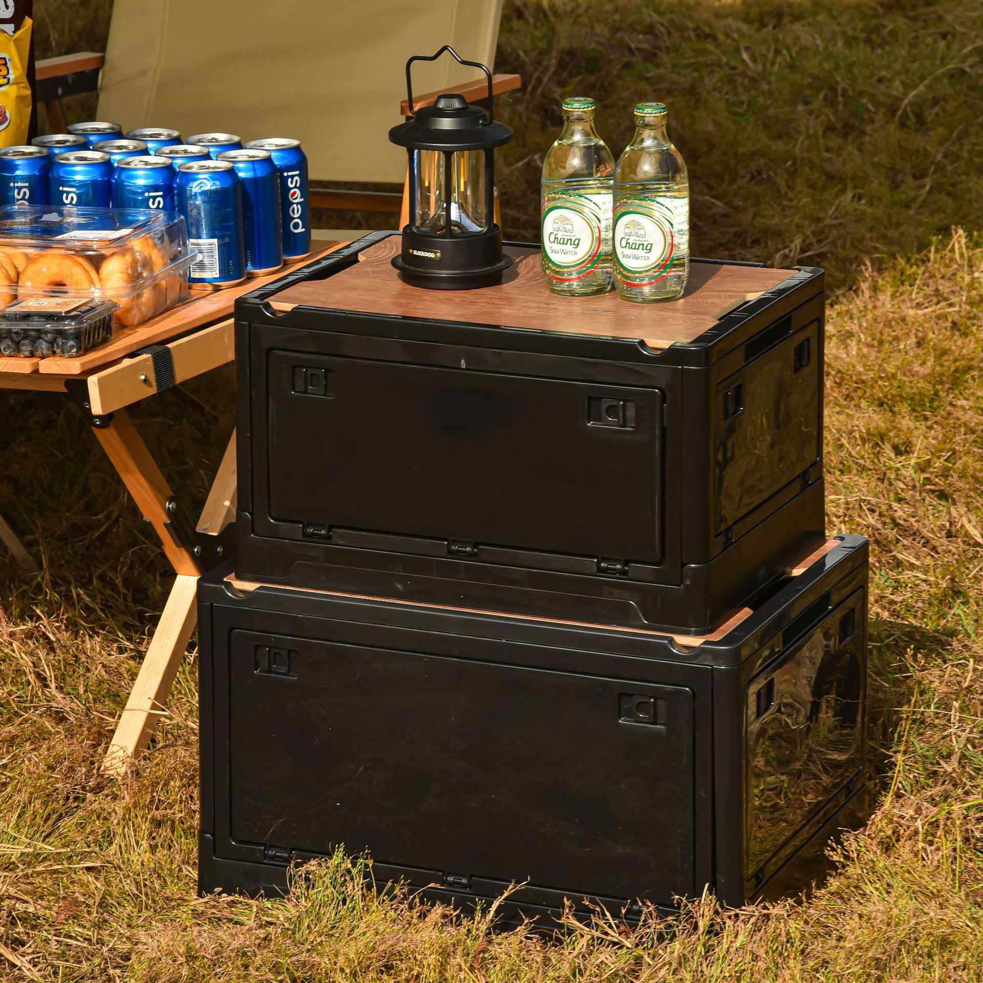 新款直销收纳箱户外野餐露营整理箱车载折叠箱家用大容量置储物箱,户外/登山/野营/旅行用品,露营折叠箱,淘宝优惠券,粉丝福利购,淘宝优惠卷