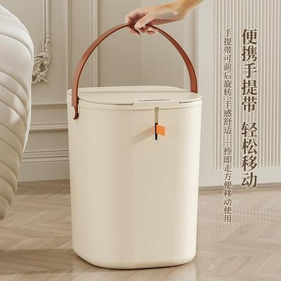 新款直销家用轻奢智能垃圾桶 卧室自动感应垃圾桶客厅厨房抽绳手