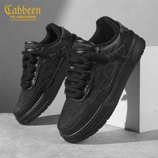 卡宾男鞋2026新款春季时尚黑武士潮牌休闲运动鞋潮流百搭男士板鞋