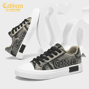 卡宾男鞋2026春季新款时尚百搭软底舒适潮流运动鞋男士休闲板鞋