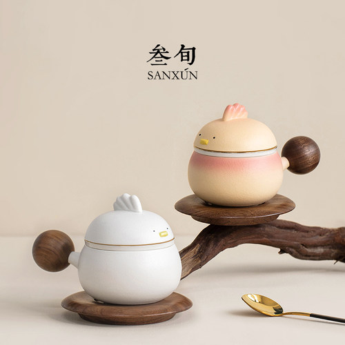 叁旬戴胜茶咖马克杯陶瓷