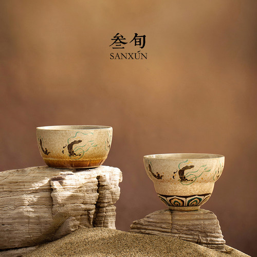 叁旬敦煌茶杯主人杯喝茶杯子高档
