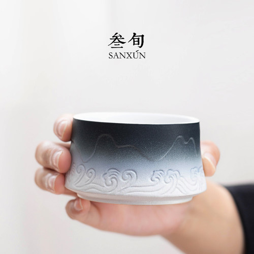 叁旬山海观主人杯陶瓷茶具