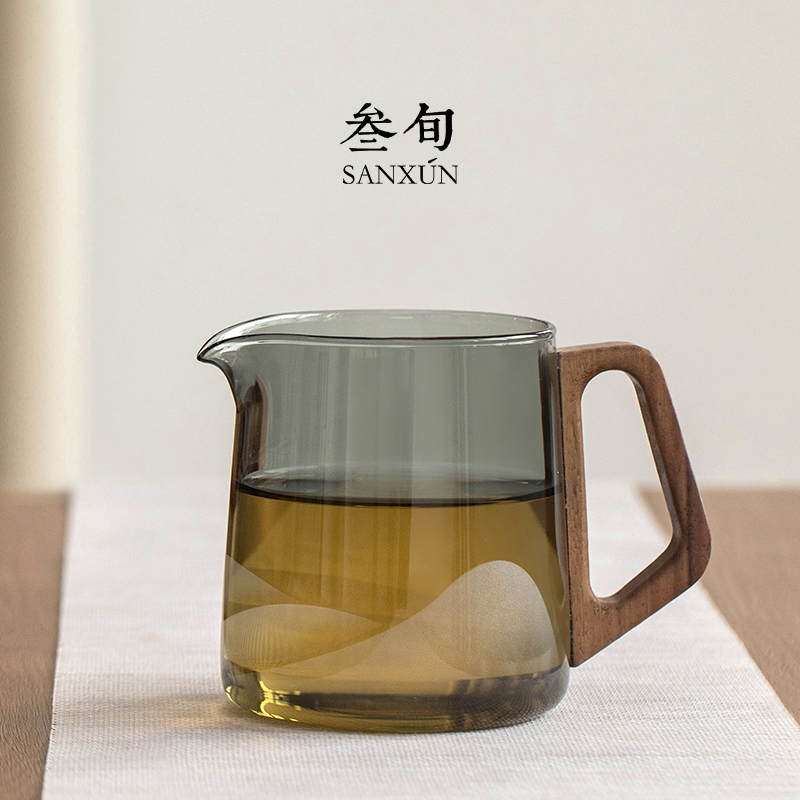 叁旬无争玻璃公道杯茶具
