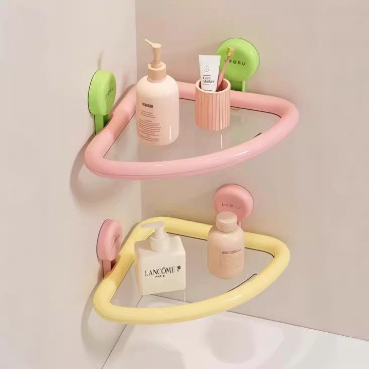 多巴胺浴室置物架家用墙上免打孔可沥水壁挂式吸盘浴室沐浴收纳架,家庭/个人清洁工具,浴室角架/置物架,淘宝优惠券,粉丝福利购,淘宝优惠卷