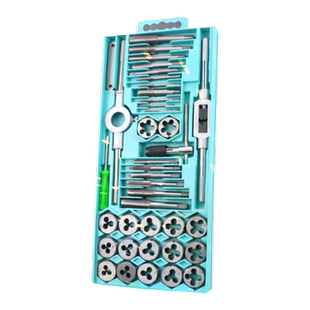 丝锥板牙套装手用套丝套扣工具公制英制丝锥丝攻扳手攻丝钻头神器