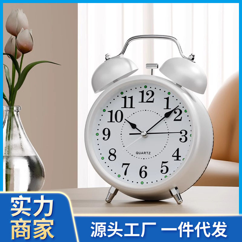 学生闹钟2025新款金属打铃超大声