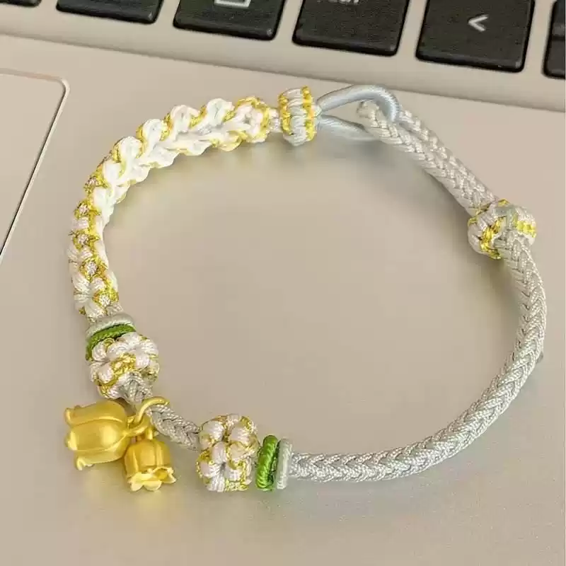 手工编织手绳女小众设计故宫