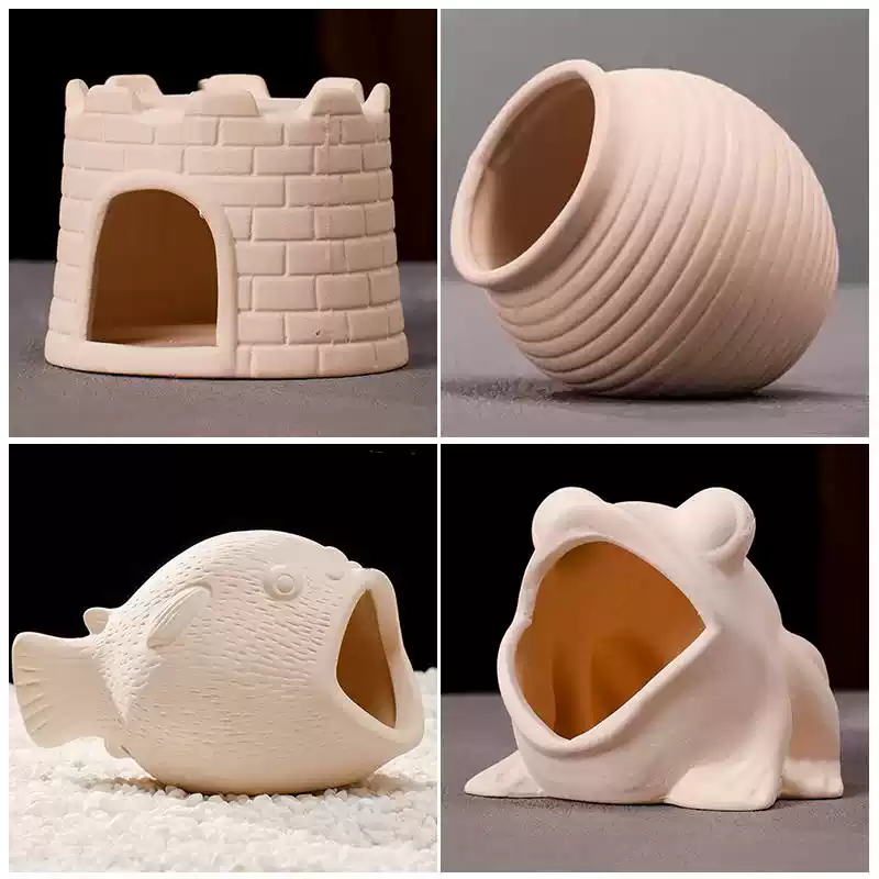 迷你鹦鹉鱼繁殖屋鱼窝陶罐鱼缸造景摆件虾躲避屋产卵繁殖罐蘑菇房,宠物/宠物食品及用品,孵化器,淘宝优惠券,粉丝福利购,淘宝优惠卷